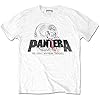 Pantera Unisex Adult Snake Cotton Logo T-Shirt (S) (White) #1