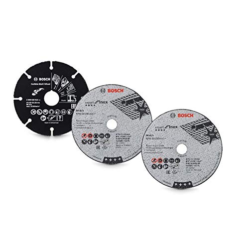 Bosch Professional 12V System Akku Winkelschleifer GWS 12V-76 (3 Trennscheiben, Scheibendurchmesser: 76 mm, inkl. 2x3.0Ah Akkus und Ladegerät, im Karton) – Bild 6