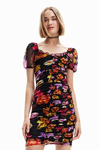 Desigual Vest_Sala-Lacroix 2000 Vestido, Negro, L Mujeres