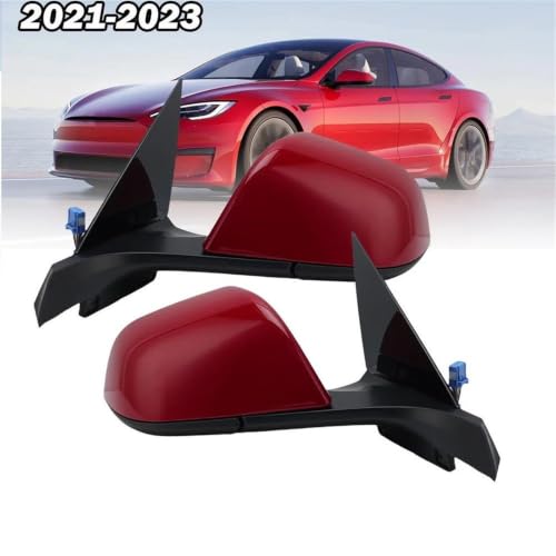 Rétroviseur Tesla Model 3 2021-2023 rouge rabattable gauche - 3