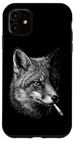Fox Smoking �^�o�R ���B���e�[�W �t�H�b�N�X �t�@�j�[ �~�[�� �X�}�z�P�[�X iPhone 11 �p