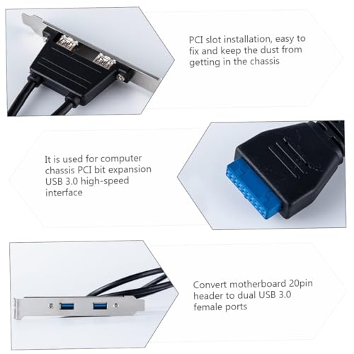 Adaptador doble USB para panel trasero de placas base 2