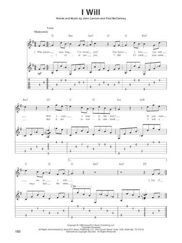 100 Most Popular Songs for Fingerpicking Guitar | Solo Guitar Songbook with Tablature and Standard Notation | Fingerstyle Songbook for Acoustic Guitar | For Beginners and Advanced Players - Image 8