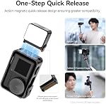 ULANZI LM18 Magnetic Fill Light DJI OSMO Action 3/4/5 Camera, Vlogging Light Mini LED Camera Light for Action Camera Accessories, IPX5 Waterproof Portable