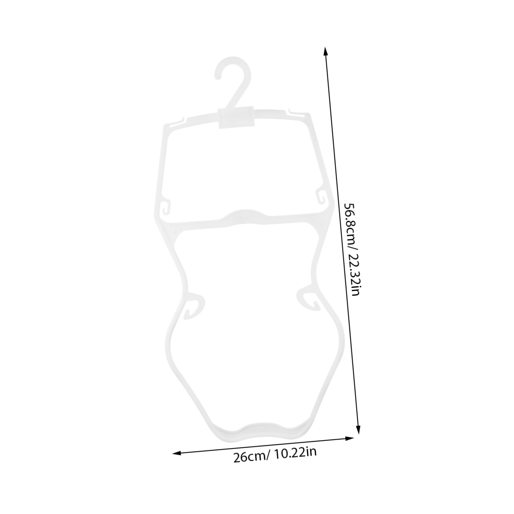 Perchas para Ropa de Niños de Plástico de Color Claro Capacidad Fuerte y Antideslizantes, Pack de 5 Piezas Ideales para Fiesta Verano y Bañadores Niño