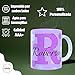 Imagen de UNIKALIA Taza Personalizada Con Nombre E Inicial
