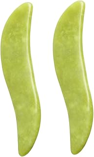 Beavorty 2 Pçs Placa De Raspagem Mini Ferramenta Facial Massageador Portátil Raspador Chifre Ferramenta De Raspagem Rolo Natural Placa Guasha Portátil Placa De Raspagem Corporal Ferramenta