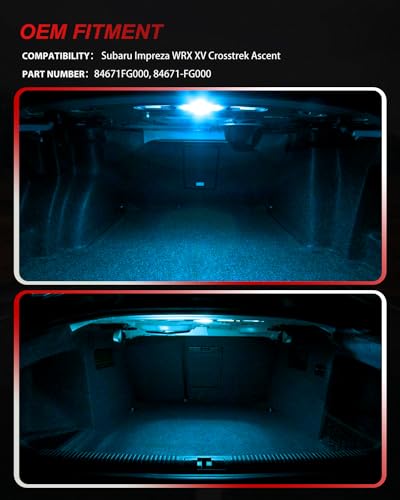 Lámpara LED Interior Hielo Azul para Subaru Impreza miniatura 7