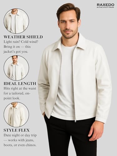 Image of Brown Faux Leather Jacket For Men - Lightweight Stylish Travel Outerwear For Bikers | Leather Jacket For Man - Stylish Lightweight Travel-ready Jacket