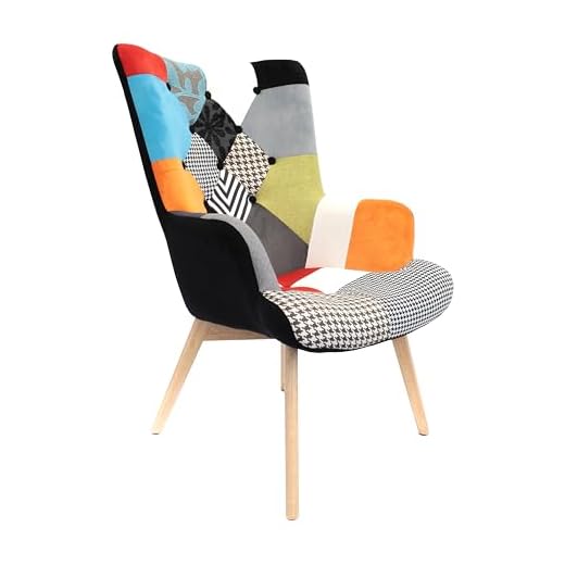 THE HOME DECO FACTORY HD3610 Helsinki - Silla Madera/Metal/Tejido Negro 91 x 69 x 80 cm