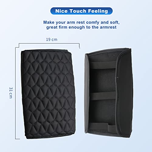 Image of CDEFG for 2020-2023 Hyundai Santa Fe Center Console Cover for 2020 Hyundai Santa Fe Accessories Armrest Cover 2020 Santa Fe Middle Console Pad Santa Fe (Black for 2020 Santa Fe)