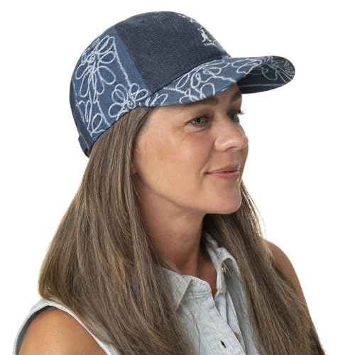 Casquette Denim Flower Mashup Kangol ajustable en jeans solide - 2