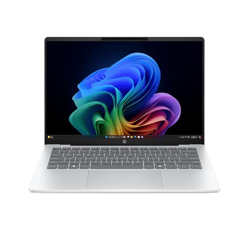HP OmniBook 5 14-he0000nsx - Ordenador Portátil 14” OLED (1920x1200), Snapdragon X AI PC, 16GB RAM, 512GB SSD, hasta 34h batería, Windows 11, QWERTY Español, Plata, Sin Cargador Incluido