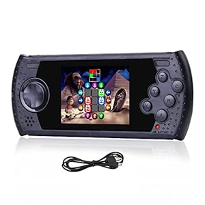 16 Bit Handheld Game for Kids Built-in 230 HD Classic Retro Video Games USB Rechargeable 3.0 Inch Childrens Travel Electronics Toys Portable Gaming Player System Gift for Boys Girls Ages 4-8-12