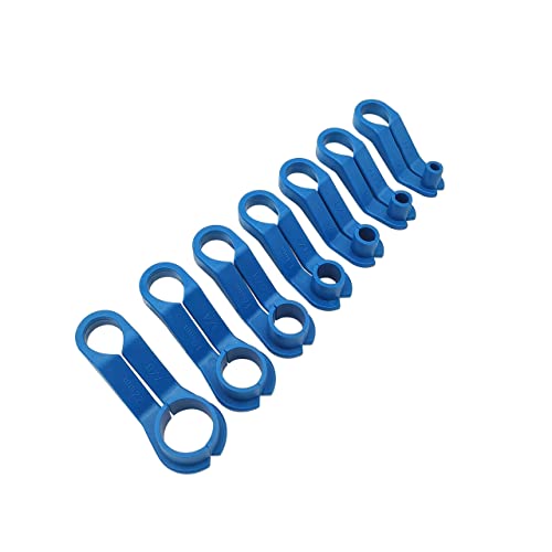 ZKTOOL 7 Stück Werkzeug zum Trennen der AC-Kraftstoffleitung, Kompatibel mit Ford, Chrysler Mazda, 1/4 5/16 3/8 1/2 5/8 3/4 7/8 Zoll, Schnelltrennung der Getriebeölkühlerleitung