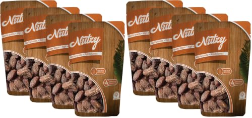Image of Nutzy Lal Chuara 1000 Grams (250 Grams X 4) - Lal Sukha Khajoor Known For Their Natural Sweetness | High Quality Chuara | Red Dried Dates Widely Used in Indian Kitchens for Sweets, Kheer, and Health Recipes | Sukha Lal Chuara Gives Energy & Fiber Source | Lal Dry Date | Red Sukha Khajoor