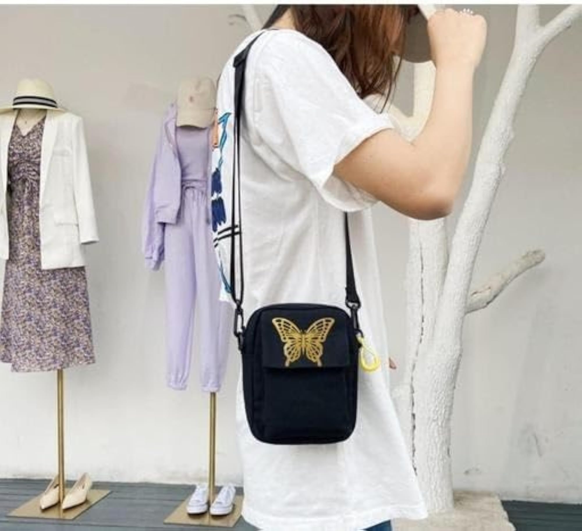 Compact Canvas Sling Bag for Mobile & Essentials