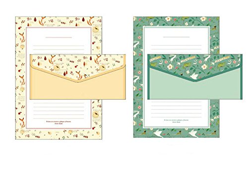 48 Cute Lovely Writing Stationery Paper Letter Set with 24 Envelope/Envelope Seal Sticker (3)