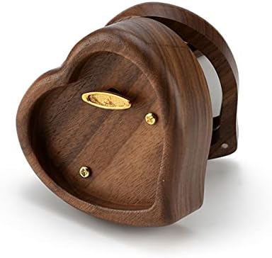 Miniatura 6 de Recuerdo musical de nogal macizo en forma de corazón de 18 notas - muchas canciones para elegir - Es un mundo pequeño después de todo