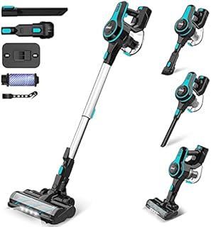 INSE Cordless Vacuum Cleaner Lightweight Powerful Suction Stick Vacuum 1.2 L Large Dust