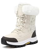 COOJOY Botas de nieve de invierno para mujer, 42 EU