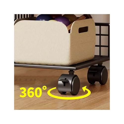 Étagère de rangement à bord table mobile avec bacs inclinés pour attraper vos manuels