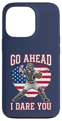 Go Ahead Run I Dare You ���B���e�[�W�싅�L���b�`���[ �ʔ��� �j�̎q �X�}�z�P�[�X iPhone 13 Pro �p
