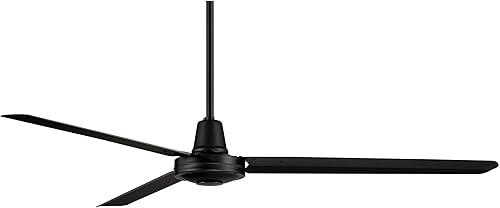 Miniatura 5 de Casa Vieja Turbina DC Industrial Rustic Farmhouse Ventilador de techo de 3 aspas para interiores y exteriores de 60 pulgadas con control remoto,