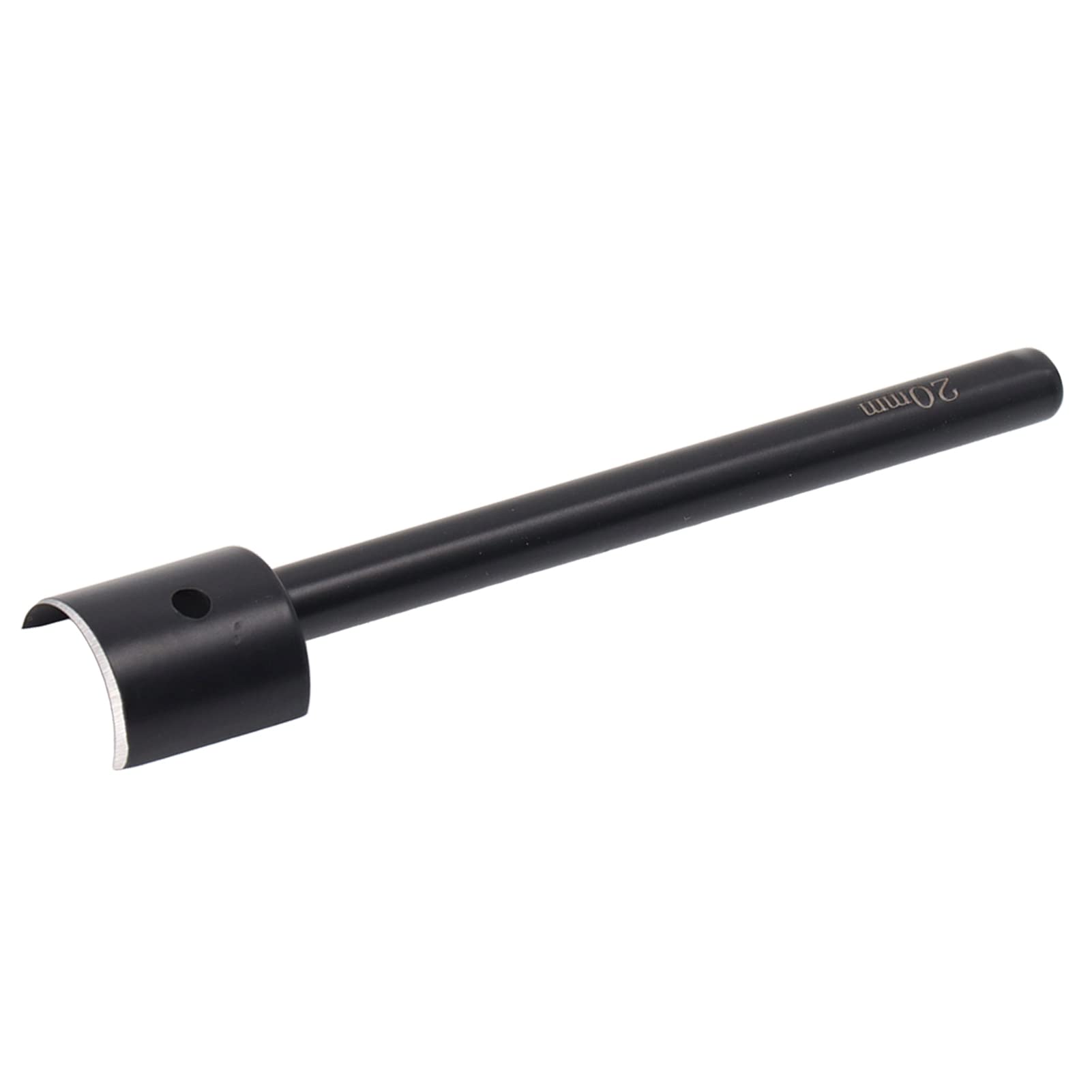 Half Round Leather Cutter Stainless Steel Incisive Blade Black Semicircle Punching Tool for Leather Craft (20mm)