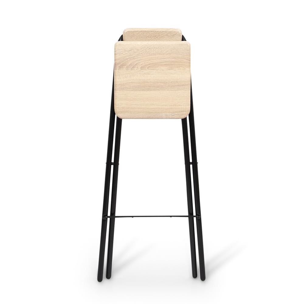 Milton & Oldbrook Tabouret de Bar Pliant Belfast Noyer - Maison