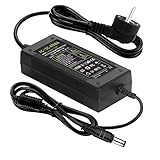 12V 6A Netzadapter: Eingang AC100-240V 50/60Hz 1.6A; Ausgang: DC 12V 6A 72W max; Funktioniert gut mit haushaltsausstattung, die weniger als 6 A verbrauchen. Bitte überlasten Sie dieses Netzteil nicht für längere Zeit mit über 72 W. Andernfalls wird die Lebensdauer stark verkürzt.Netzteil für LED Streifen, Wireless Router, ADSL Katzen,Switches, Sicherheitskameras Audio /Video Netzteil usw.