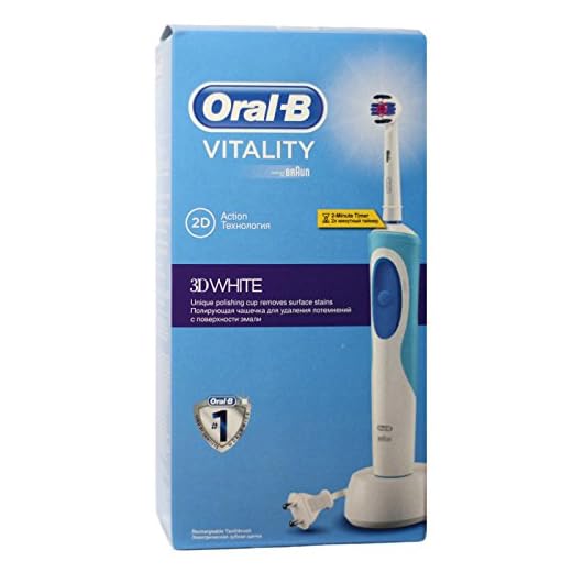 Oral-B Vitality White & Clean - Cepillo de dientes eléctrico con tecnología Braun