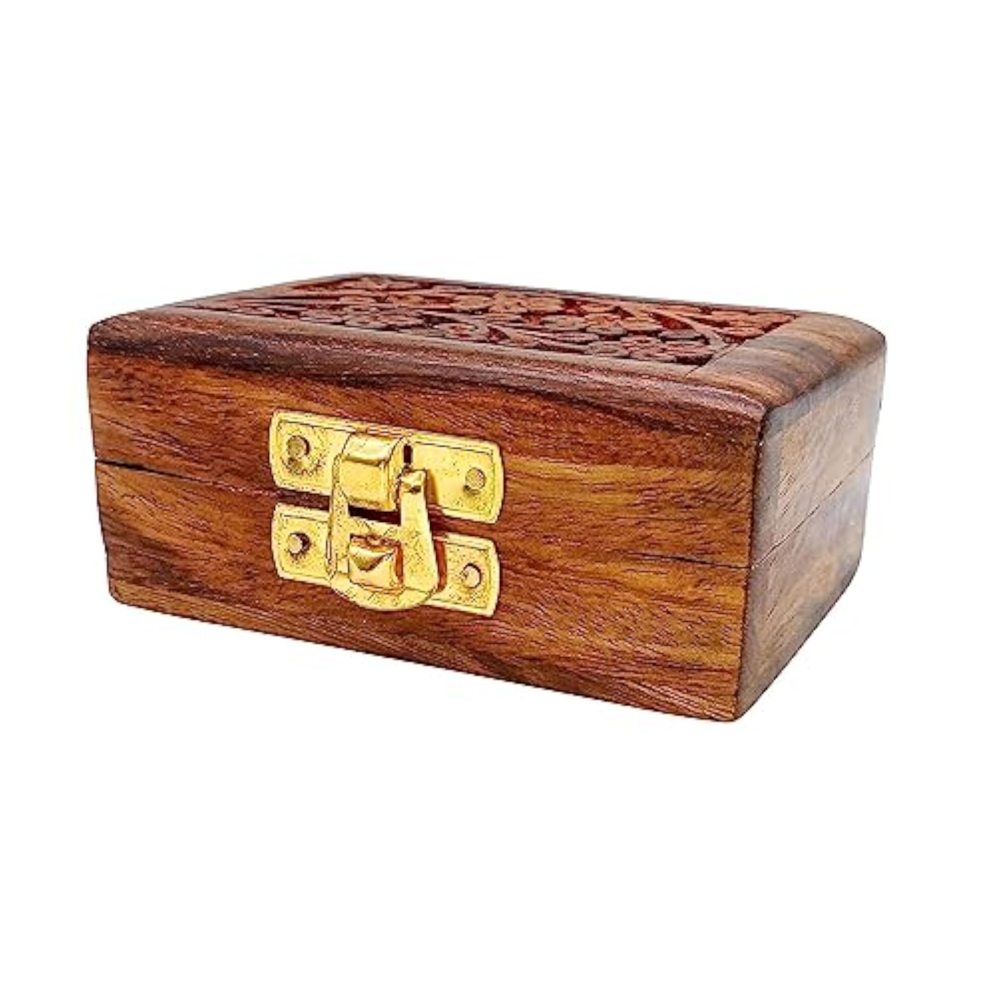 Wood Small Storage Box for Jewelry and Gifts