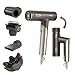 Shark SpeedStyle Pro FLEX Hair Dryer, High Performance High-Velocity Hair-Dryer w/ 4 Styling Attachments, Lightweight, Ionic, No Heat Damage, Folding Handle, For All Hair Types, Mocha Silver HD542UK
