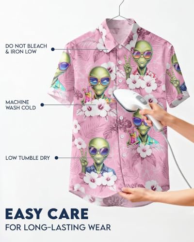 Image of 99TIMORO Fathers Funny Mens Hawaiian Shirt, Movie Button Down Short Sleeve Top, Father Day Summer Gifts