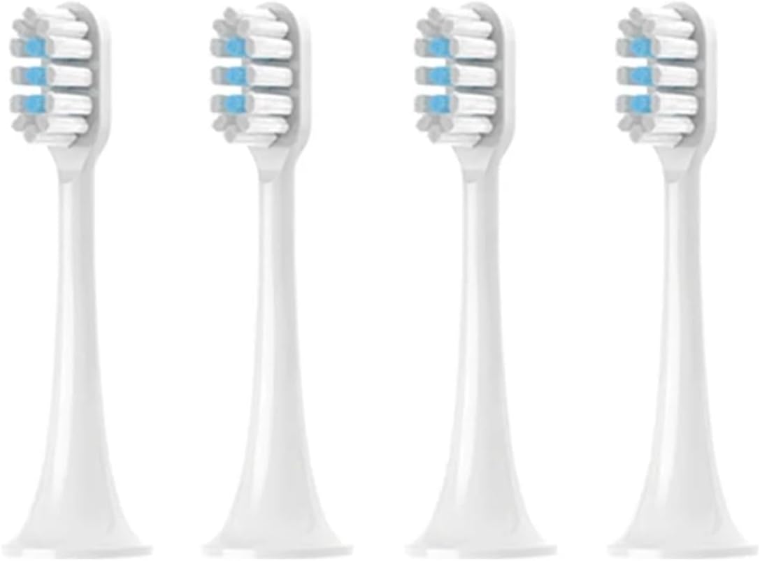 Compatible for T300 T500 T500C T700 Electric Toothbrush Replacement Heads, Soft Bristles(White-4pcs)