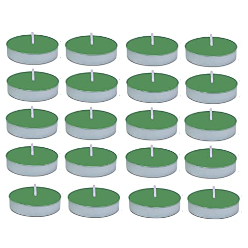 Image of AuraDecor Scented Tealight Candles, Pure Wax 20 Pcs (Lemon Grass)