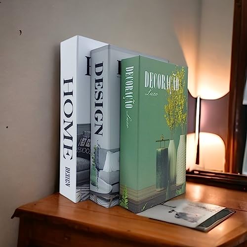 Kit Livro Decoração Caixa Fake Ambiente Design Moderno