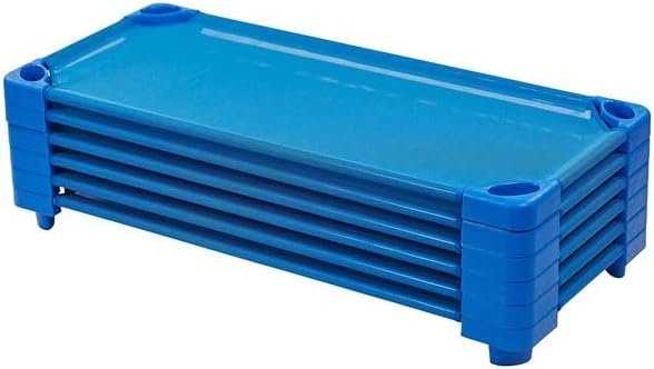 Pack de 6 Cunas Apilables para Guardería Azules – Cuna Apilable p...