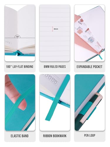 Image of DOODLE A5 Executive Hardbound PU Leather Notebook Diary - 160 Pages, 80 GSM | Pen Loop, Ribbon Bookmark & Elastic Closure | Office Diary for Men & Women - Red | Professional & Personal Use
