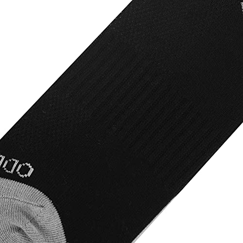 Image of Odd Sox - Basix Heather Athletic Crew Socks - Knit Cotton Cushioned Breathable Arch Support - Unisex Sizing