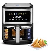 KENT Digital Air Fryer 6.5L | 1600W | Bake, Grill & Roast | Up to 80% Less Oil Usage | Rapid Heat...