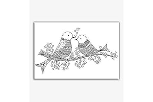 Lovebirds Premarked Canvas: Unleash Your Inner Masterpiece
