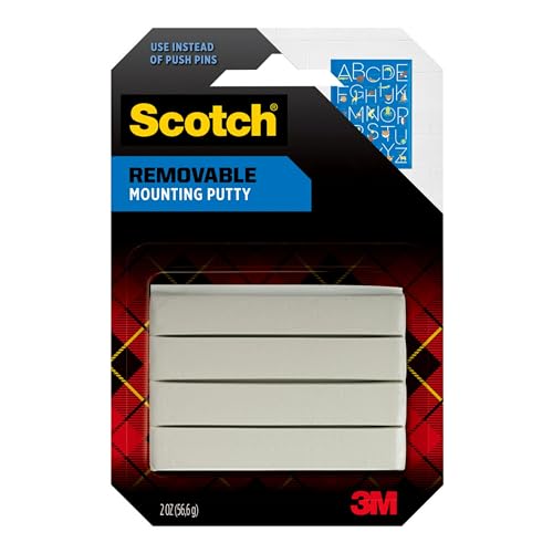 Mastic de montage amovible Scotch de 56,7 g pour fixer vos décorations murales sans percer