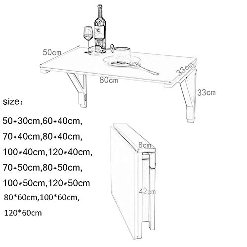 Table d'ordinateur murale pliante pour aménager un studio sans encombre