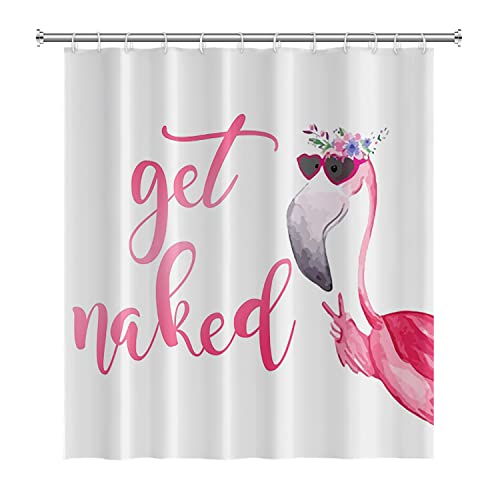 Umpoo 122X183YXT06609-Q Get Naked Shower Curtain thumb #3
