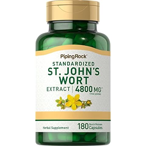 Piping Rock St. John's Wort 4800 mg | 180 Capsules Cover