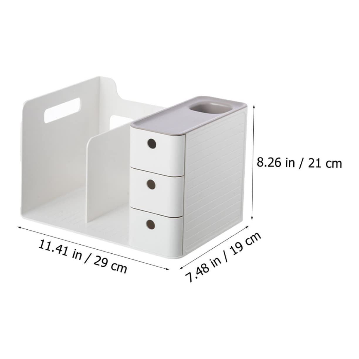 MAGICLULU Caja De Almacenamiento De Papelería Para Oficina Organizador De Escritorio Sencillo Hogar Para Organizar Suministros De Oficina y Papelería El Escritorio