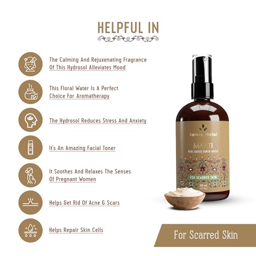 Avimee Herbal Maati Pure Baked Earth Water | For Oil and Acne Free Skin | With Multani Mitti Extracts | 110 ml - Image 4