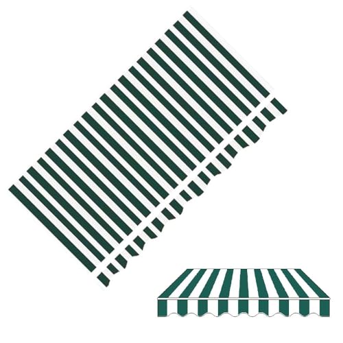 Toldo impermeable de repuesto para patio, 4 cubiertas de tela verde para jardín, terraza y exterior